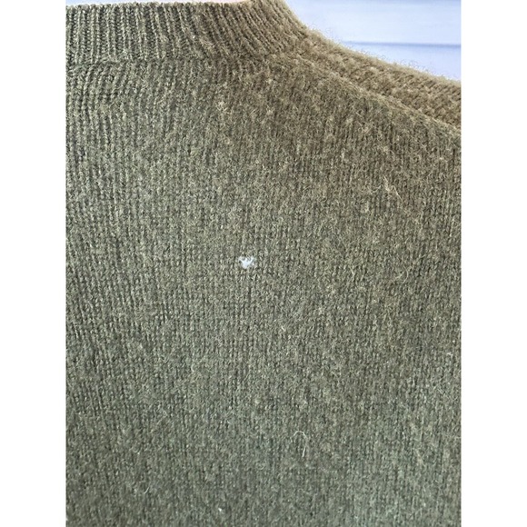 Vintage Olive Green Women’s Button Up Cardigan Lord & Taylor Grunge Kurt Cobain - Picture 6 of 10